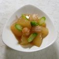 puniＫ's cooksnap of when they made 夕顔の海老そぼろ煮.