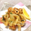 ぷるベリー's cooksnap of when they made ちくわと桜えびと三つ葉かき揚げ丼.