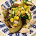 ijya's cooksnap of when they made さっぱり茄子とホウレンソウとササミあえ！.