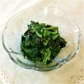 うし子cafe's cooksnap of when they made モロヘイヤのごま油和えお浸し.