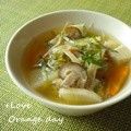 オレンジデイ's cooksnap of when they made 梅しそつくねのけんちん汁.