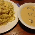 aus55's cooksnap of when they made カルボナーラのつけパスタ.