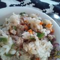 あかりんりん♪'s cooksnap of when they made 豚挽き肉とピーマンのチャーハン.