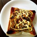 shizuとreo's cooksnap of when they made おからマヨトースト.