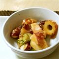 りのっくま〜luv's cooksnap of when they made *たこ×きゅうり×ちくわコチュマヨ和え*.