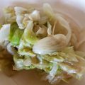とんとんまま06's cooksnap of when they made シンプル・簡単なレタス炒め☆.