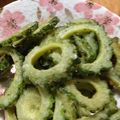MManzsimsc's cooksnap of when they made ゴーヤの唐揚げ.