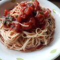 ゆきらふ's cooksnap of when they made トマトベースパスタ★カゴメトマト缶利用★.