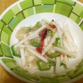 つきうき's cooksnap of when they made オクラと長芋の梅肉和え.