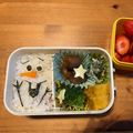瑛ティーママ♡'s cooksnap of when they made 超簡単キャラ弁！アナ雪＊顔だけオラフ＊.