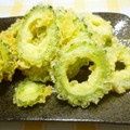 あーもこ's cooksnap of when they made サクサク衣のゴーヤの天ぷら.