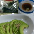 おろくにける's cooksnap of when they made アボカドの韓国のりまき〜ワサビ醤油で！.