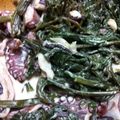 真愛ママ's cooksnap of when they made たこと空芯菜のマヨネーズあえ.