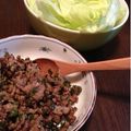 Serendippy's cooksnap of when they made 挽肉と野菜のレタス包み.