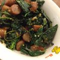 saku39717's cooksnap of when they made モロヘイヤ★しょうゆバター炒め.