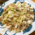 カビル's cooksnap of when they made 簡単☆スピーディ☆豆腐と豚肉のマヨ炒め.