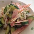 紅葉ｙ's cooksnap of when they made 簡単★給食レシピ♪きゅうりとハムのサラダ.
