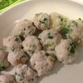 u_rara's cooksnap of when they made レンジで簡単♪梅干しと浅葱入り鶏団子.