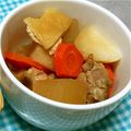 chamiri's cooksnap of when they made 鶏もも肉と大根のほっこり煮物♡.