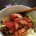 ときよぴ's cooksnap of when they made 沖縄感じる＊タコライス＊.
