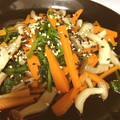 はこのすけ's cooksnap of when they made 簡単★ほうれん草と人参としめじのゴマ和え.