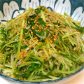 シフォンまい's cooksnap of when they made ぱぱっと簡単！水菜のしゃきっと炒め.
