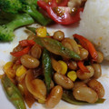 りしい♪ママ's cooksnap of when they made 大豆と野菜たちのケチャップ炒め.