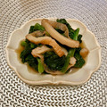 エリィガガ's cooksnap of when they made あと一品♪小松菜と油揚げの煮浸し.