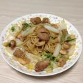 lamisawa's cooksnap of when they made 鶏肉と白菜の和風スパゲッティ.