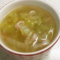 6002sakura's cooksnap of when they made 白菜とベーコンと春雨のスープ.