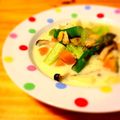 bambibell's cooksnap of when they made ஐアスパラガスのクラムチャウダーஐ.