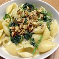 juncow630's cooksnap of when they made ほうれん草とゴルゴンゾーラの豆乳ペンネ.