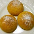 ぱんだまん's cooksnap of when they made ●ノンオイル-かぼちゃパン-●.