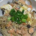 まっつこ's cooksnap of when they made 秋鮭ときのこ入り玉子丼.