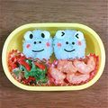 norimaki28's cooksnap of when they made キャラ弁☆カエルさん♪.