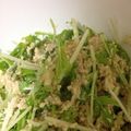 Nitingale's cooksnap of when they made 簡単＆美味い！水菜のごま和えサラダ☆.