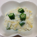 kikuちん's cooksnap of when they made オクラとかにかまぼこのマヨネーズ和え.