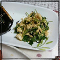 ＴＯＭＯＷＡＴ's cooksnap of when they made 三つ葉と炒り卵の塩昆布和え.