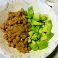 みんみんぜみ。's cooksnap of when they made 鮮やか緑色のアボカド＆納豆で元気に朝ご飯.