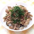にゃんぷいぷい's cooksnap of when they made 舞茸と豚肉の梅シソ丼☆.