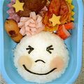 ゆゆあき's cooksnap of when they made キャラ弁 ラインキャラ ムーン.