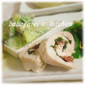 ババガレイ's cooksnap of when they made 【ルクエ】鶏ささみの梅しそ巻き.