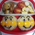 パニポ♪'s cooksnap of when they made お弁当に 人参克服 アンパンマンおにぎり.