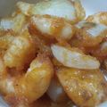 ミルク１８'s cooksnap of when they made エビと玉ねぎのまろやかオーロラソース✿.