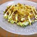 夏の記念日's cooksnap of when they made 葉ネギのお好み焼き風♪.