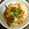 7パイ's cooksnap of when they made 豚肉と厚揚げの豆板醤バターじょうゆ炒め.