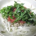 stw's cooksnap of when they made もやしにon納豆キムチ❤.
