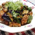 ♡arisa♡'s cooksnap of when they made 揚げナスと鶏モモの油淋鶏風.