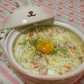 赤い電話's cooksnap of when they made 便秘対策に！押麦のカルボナーラリゾット風.