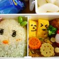 Nekozame's cooksnap of when they made のり くっつかない お弁当(*･ω･.